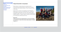 Desktop Screenshot of hiljaaensemble.com