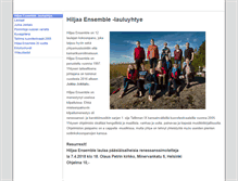 Tablet Screenshot of hiljaaensemble.com